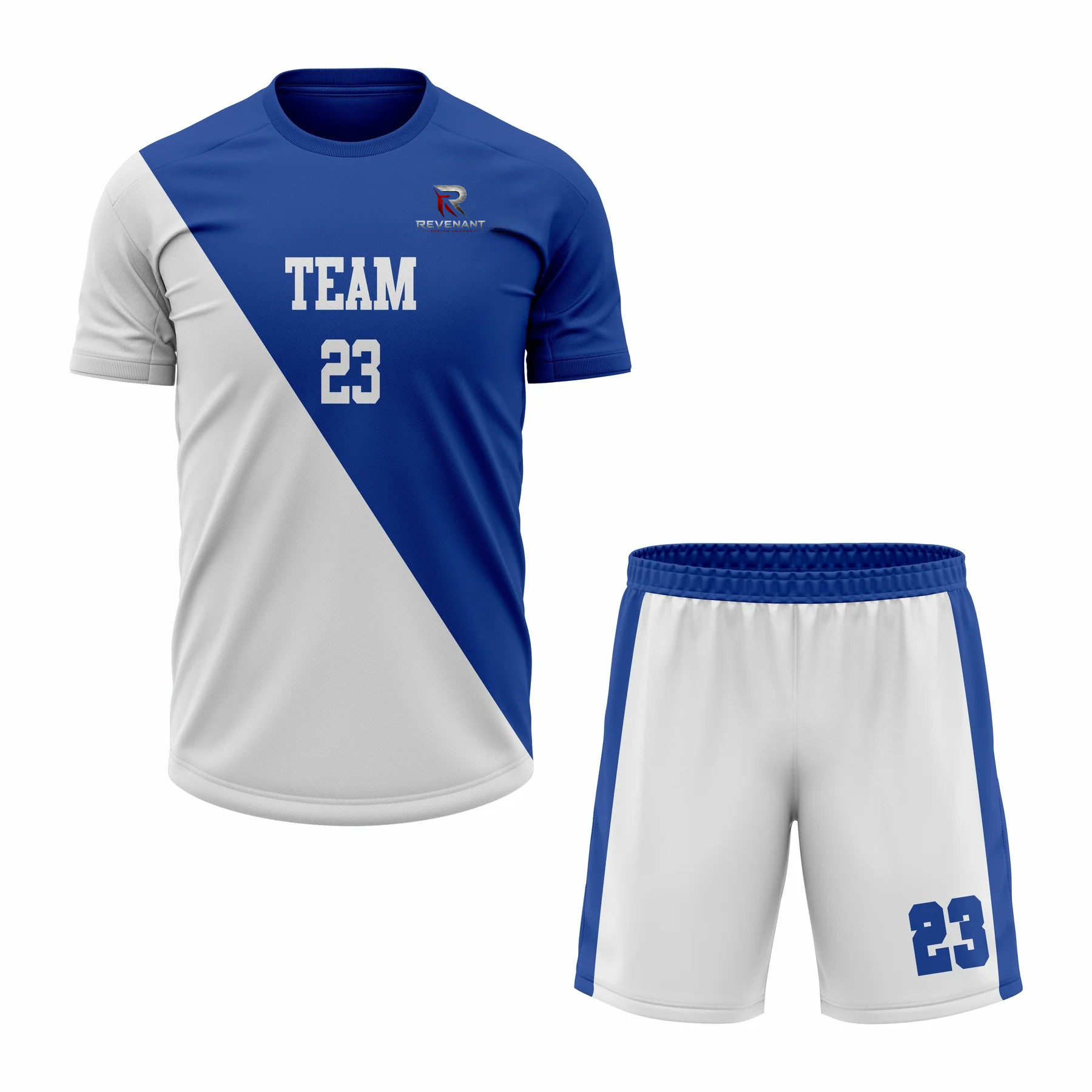 101 Custom Blue white Sublimation Tennis Uniform - Image 1