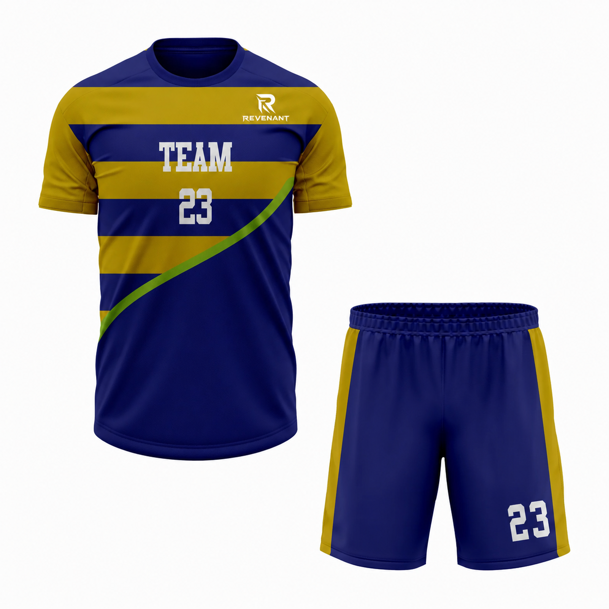 111 Custom Blue Yellow gray Sublimation volleyball Uniform - Image 1