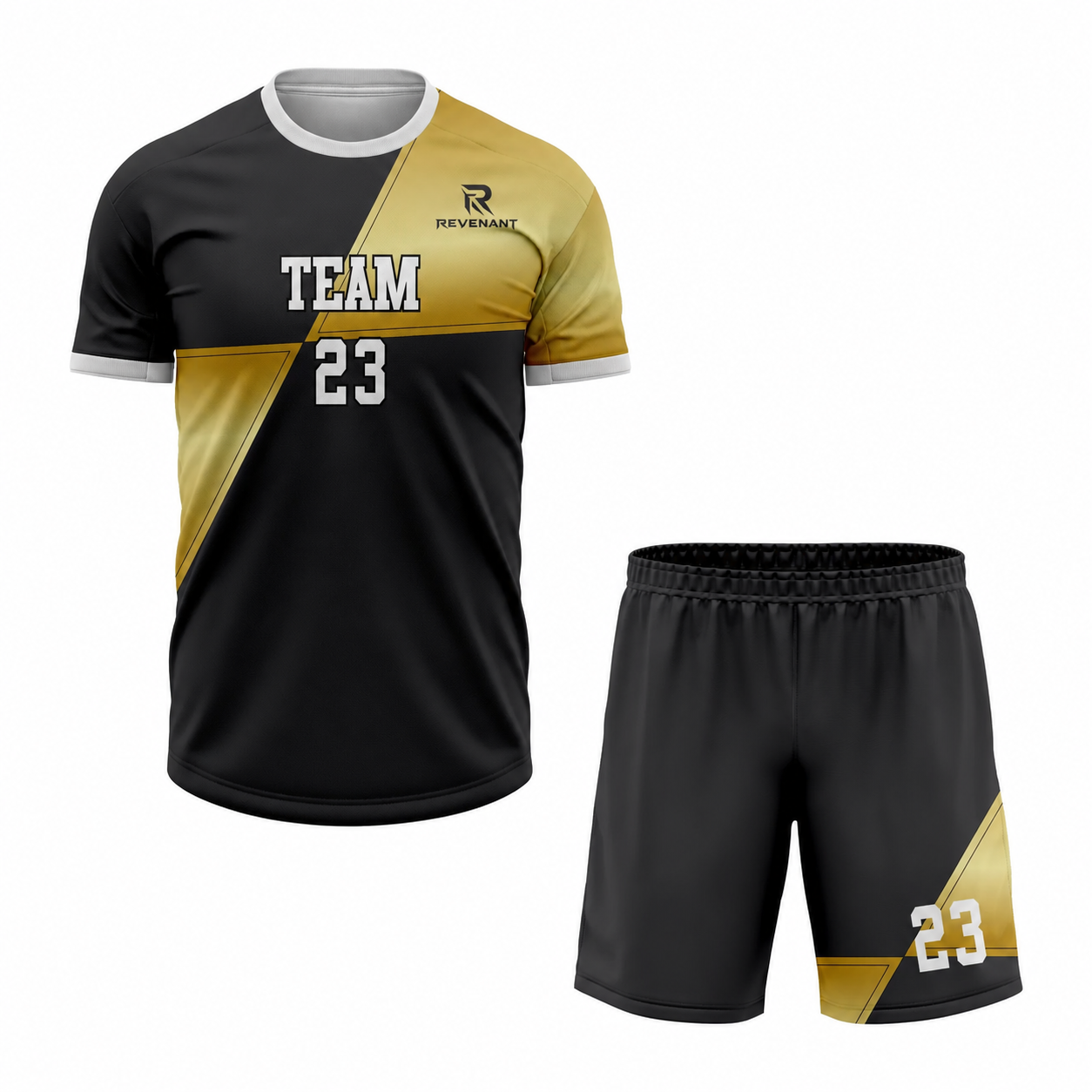 112 Custom Black Mustard Sublimation volleyball Uniform - Image 1