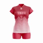 Custom Pink white Women Volleyball Team Uniform