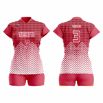 Custom Pink white Women Volleyball Team Uniform - Image 3