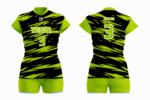 Custom green Black Women Volleyball Team Uniform - Image 3