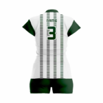 Custom Green white Women Volleyball Team Uniform - Image 2
