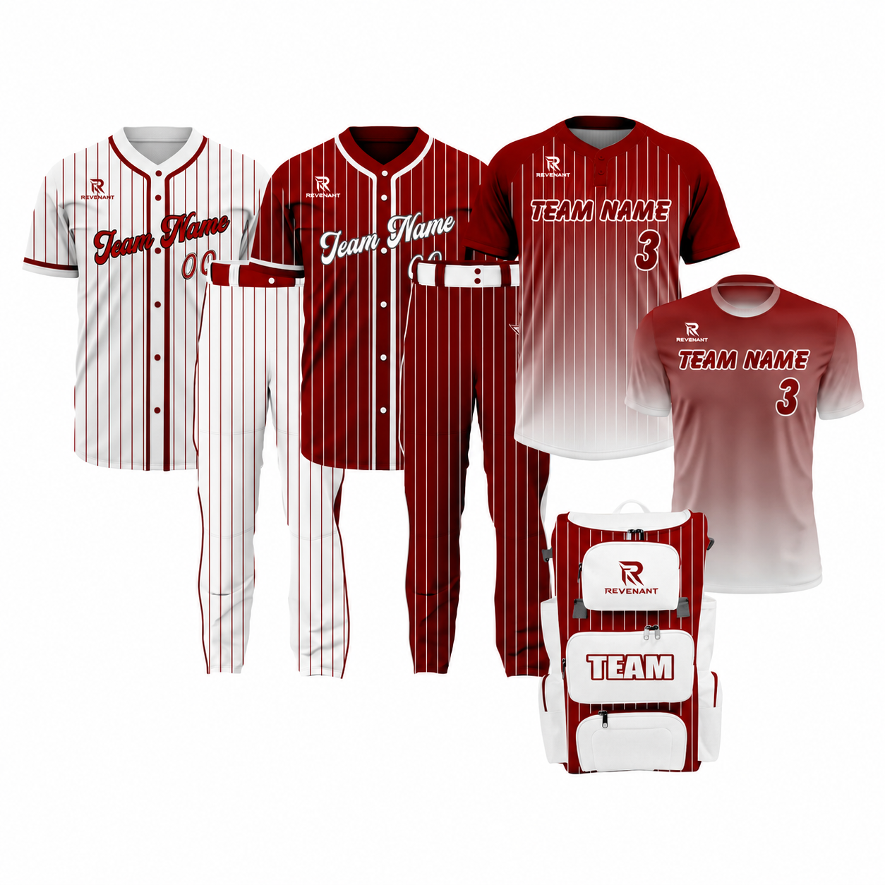 145 CUSTOM BASEBALL TEAM UNIFORM PACKAGE – DIAMOND PRO - Image 1