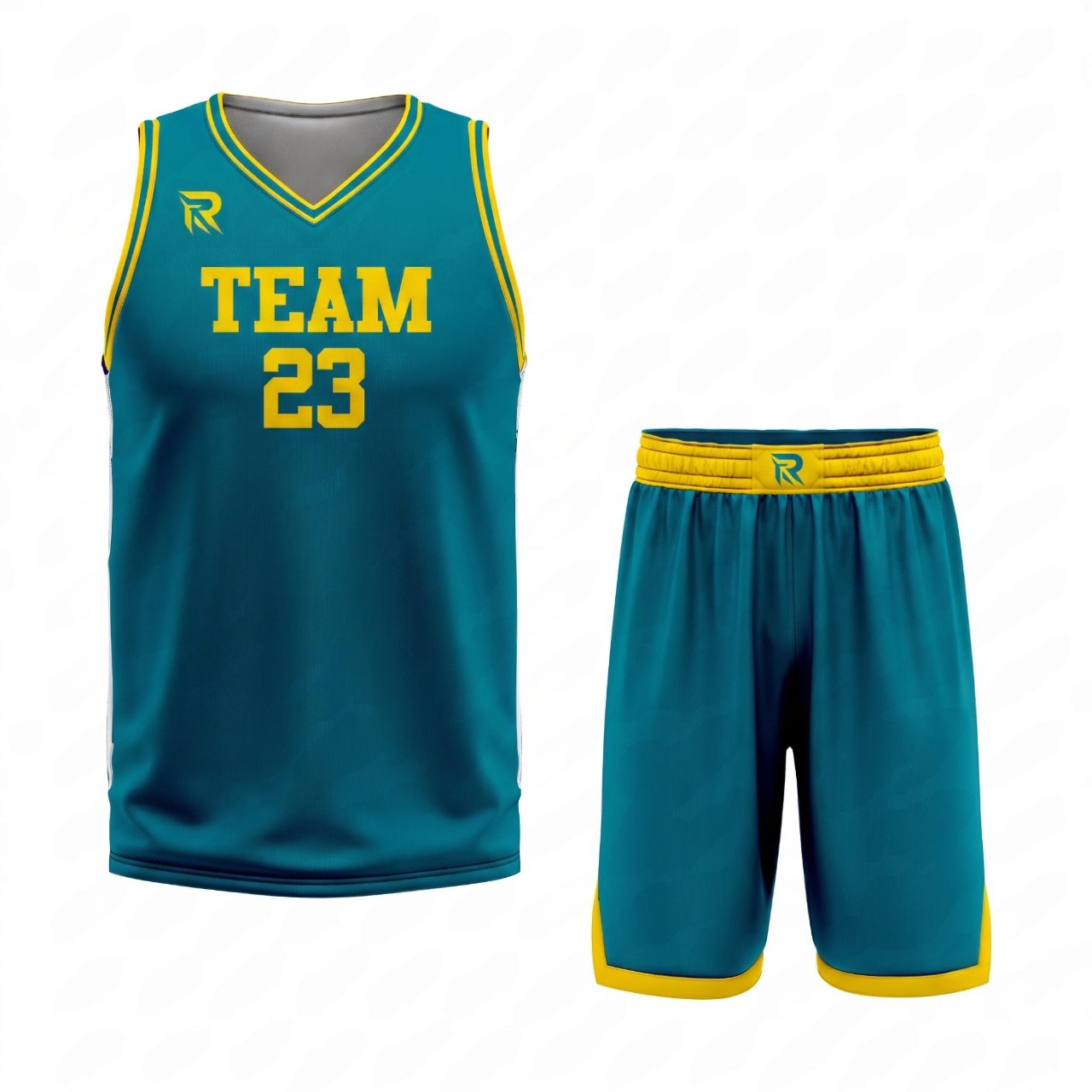23 Custom Kelly Green White-Gold Authentic Throwback Basketball Uniform - Image 1