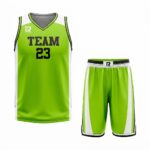 Custom light Green- White Black Authentic Throwback Basketball Uniform