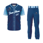 Custom Royal White-Light Blue Baseball Uniform
