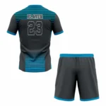 Custom Black blue Sublimation Tennis Uniform - Image 2