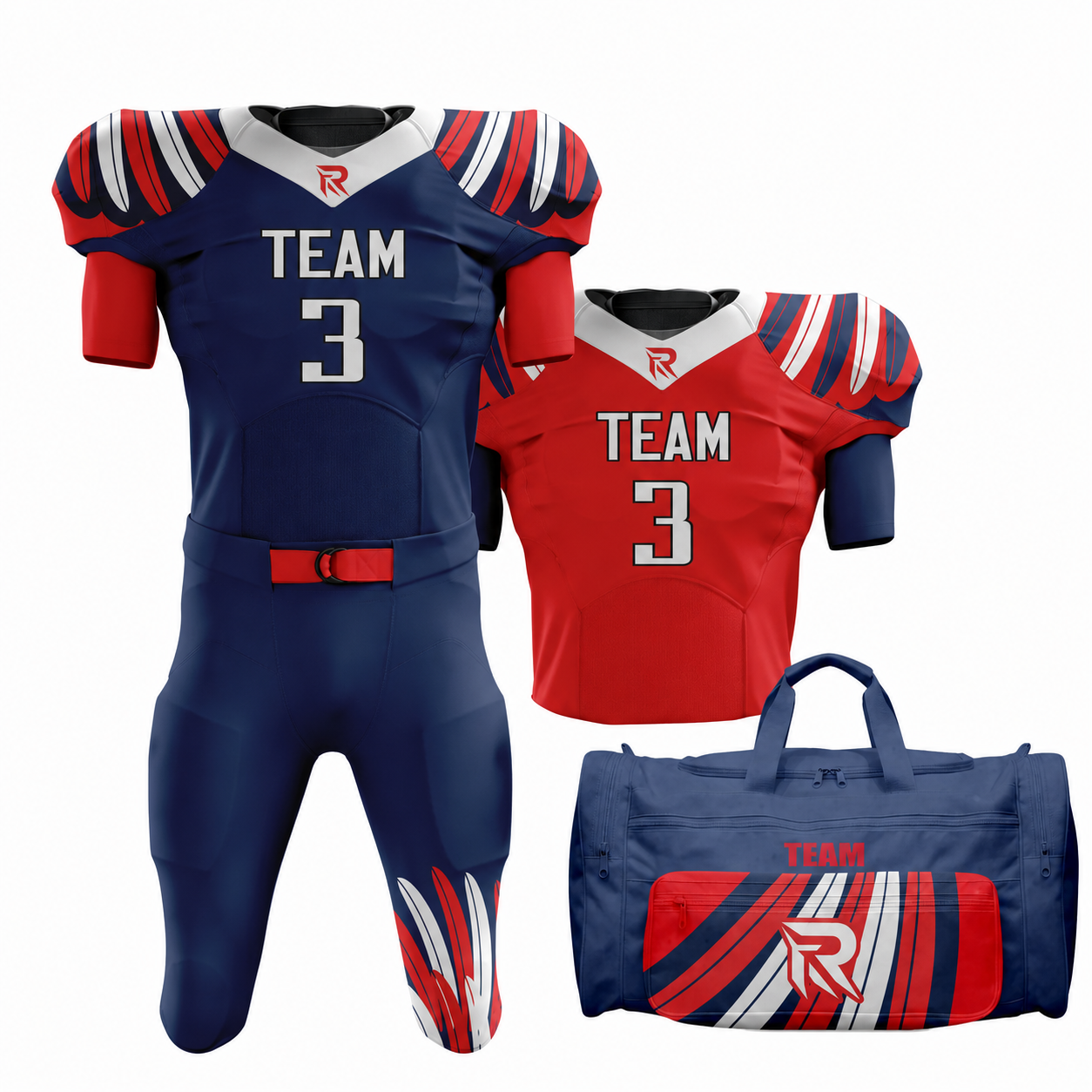 31 CUSTOM FOOTBALL TEAM UNIFORM PACKAGE ALL STAR - Image 1