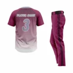 Custom Crimson Black-City White Authentic Baseball Uniform - Image 2