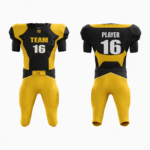 Custom Yellow Black Authentic Football Uniform (with Integrated Pads) - Image 3