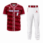 Custom Red -White Authentic Baseball Uniform
