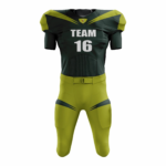 Custom Green Black Authentic Football Uniform (with Integrated Pads)