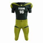 Custom Green Black Authentic Football Uniform (with Integrated Pads)
