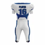 Custom white blue Authentic Football Uniform (with Integrated Pads) - Image 2