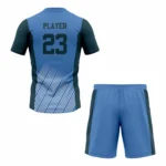 Custom Blue Gray Sublimation volleyball Uniform - Image 2