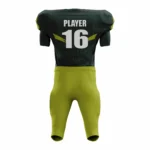 Custom Green Black Authentic Football Uniform (with Integrated Pads) - Image 2