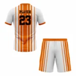 Custom Orange white Sublimation Tennis Uniform - Image 2