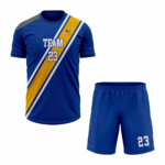 Custom Blue yellow white Sublimation Tennis Uniform