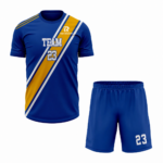 Custom Blue yellow white Sublimation volleyball Uniform
