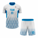 Custom white blue Sublimation Tennis Uniform