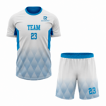 Custom white blue Sublimation Tennis Uniform